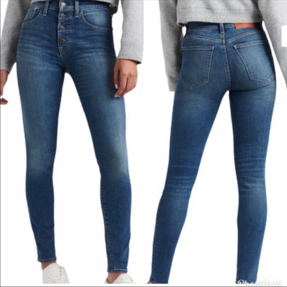 NWT Lucky Brand Button up High Rise Bridgette Skinny Ankle Cheville Jean Size 4